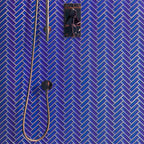 Cobalt Blue Herringbone Glass Tile | Tile Club
