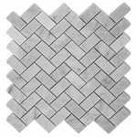 Carrara 1" x 2" Herringbone Tile Sample