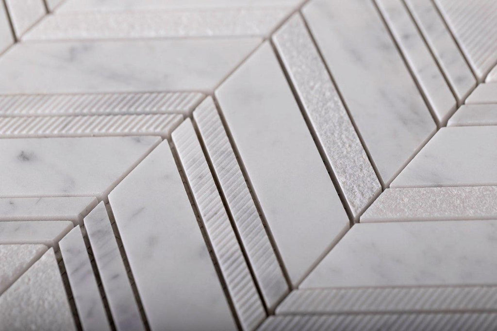 marble chevron tile