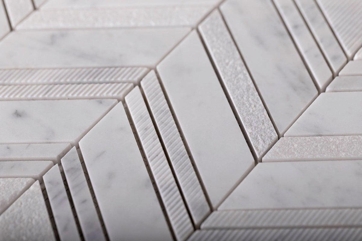 marble chevron tile