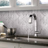 Textured Carrara Leaf Marble Mosaic Tile