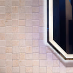 Textured Crema Marfil Brick Marble Mosaic Tile | Tile Club