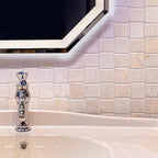 Textured Crema Marfil Brick Marble Mosaic Tile | Tile Club