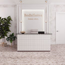 Textured Wooden Beige Chevron Marble Mosaic Tile | Tile Club