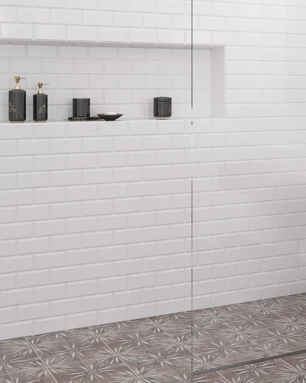 Subways Tile Cladding Beveled Subway Tile Renovation