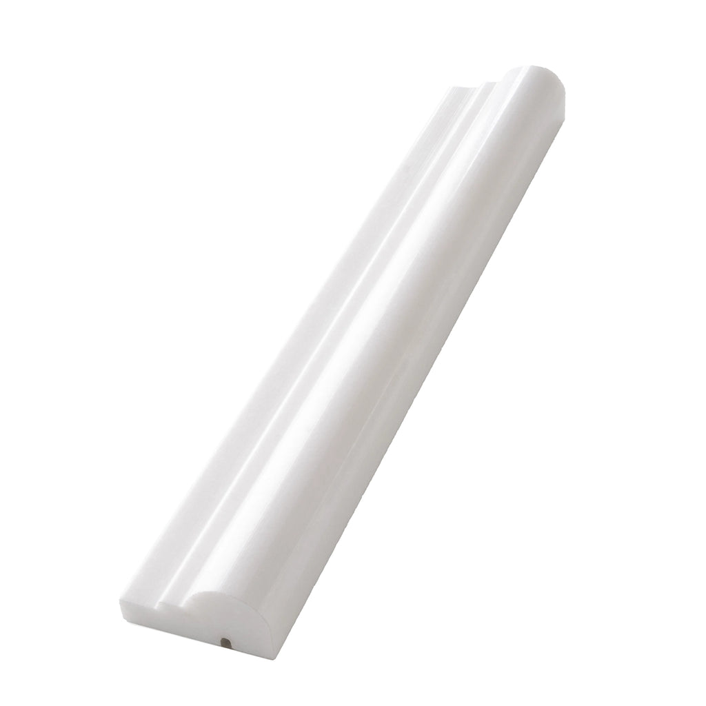 Thassos White Marble Chair Rail Polished | Tile Club