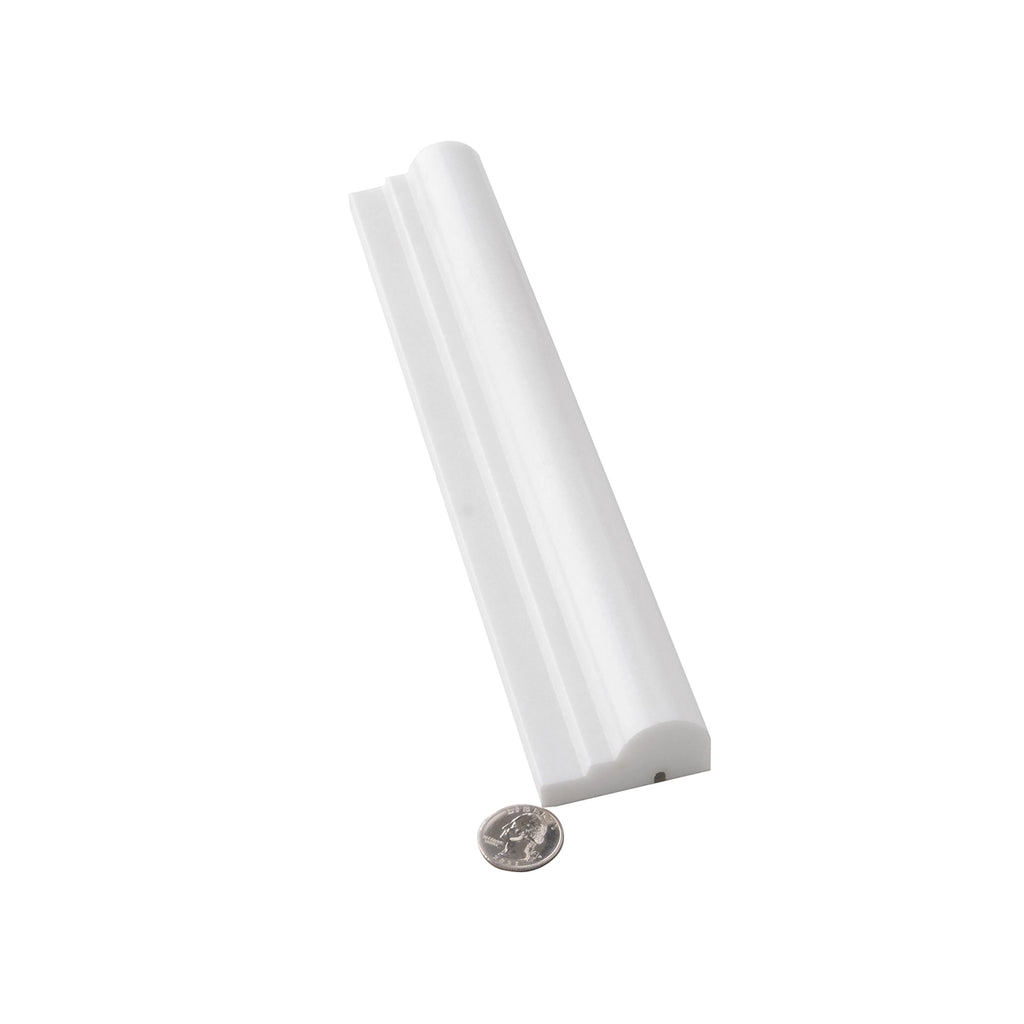 Thassos White Marble Chair Rail Polished | Tile Club