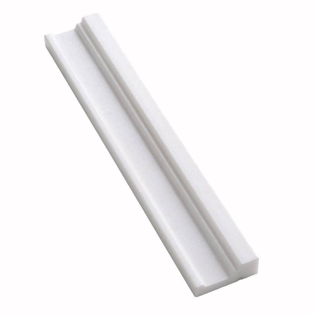 Thassos White Marble Nova Chair Rail Polished | Tile Club