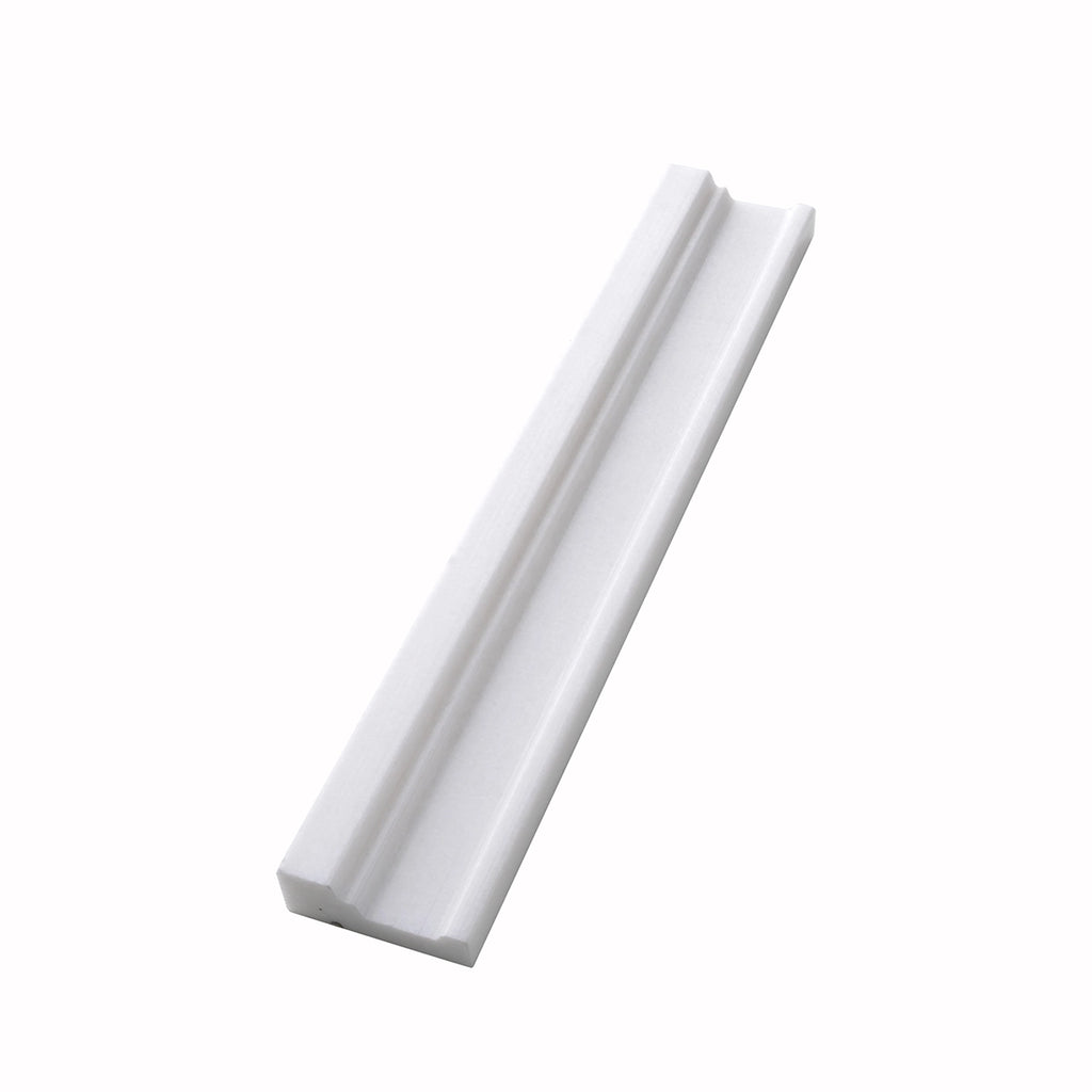 Thassos White Marble Nova Chair Rail Polished | Tile Club