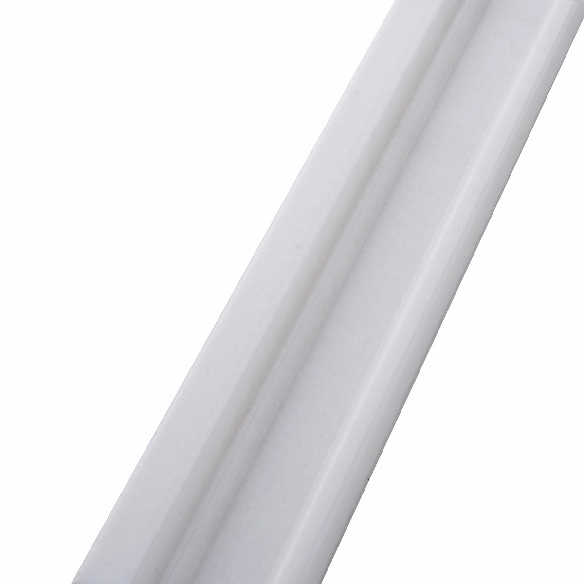 Thassos White Marble Nova Chair Rail Polished | Tile Club