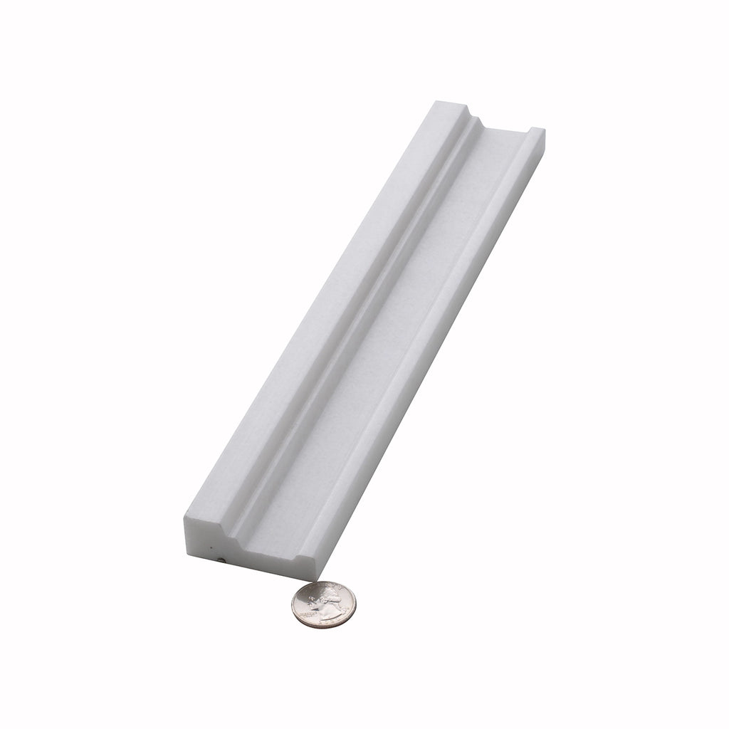 Thassos White Marble Nova Chair Rail Polished | Tile Club