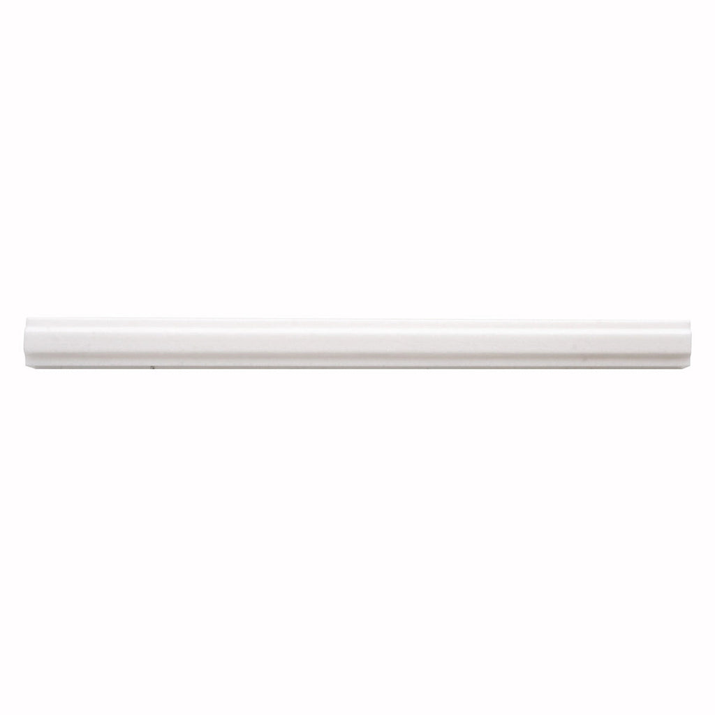 Thassos White Marble Nova Pencil Liner Polished | Tile Club