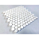 White Marble Penny Round Mosaic Tile