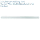 Thassos White Polished 1 inch Penny Round Marble Mosaic Tile | Tile Club