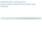 Thassos White Polished 1 inch Penny Round Marble Mosaic Tile | Tile Club