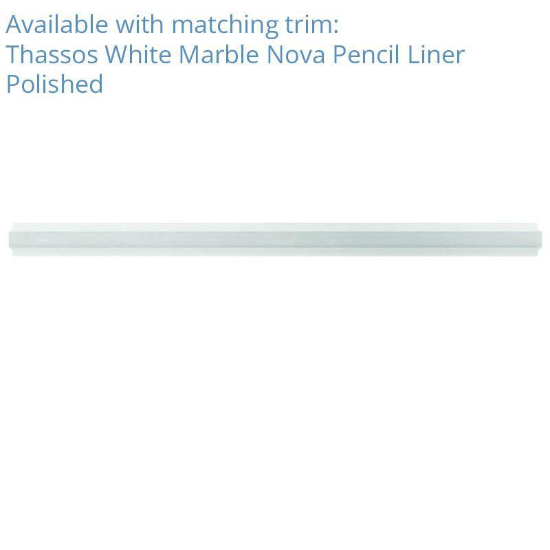 Thassos White 3X6 Polished Marble Tile