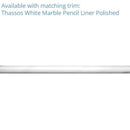 Thassos White 4X12 Polished Marble Subway Tile | Tile Club