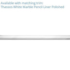 Thassos White Polished 1 inch Penny Round Marble Mosaic Tile | Tile Club