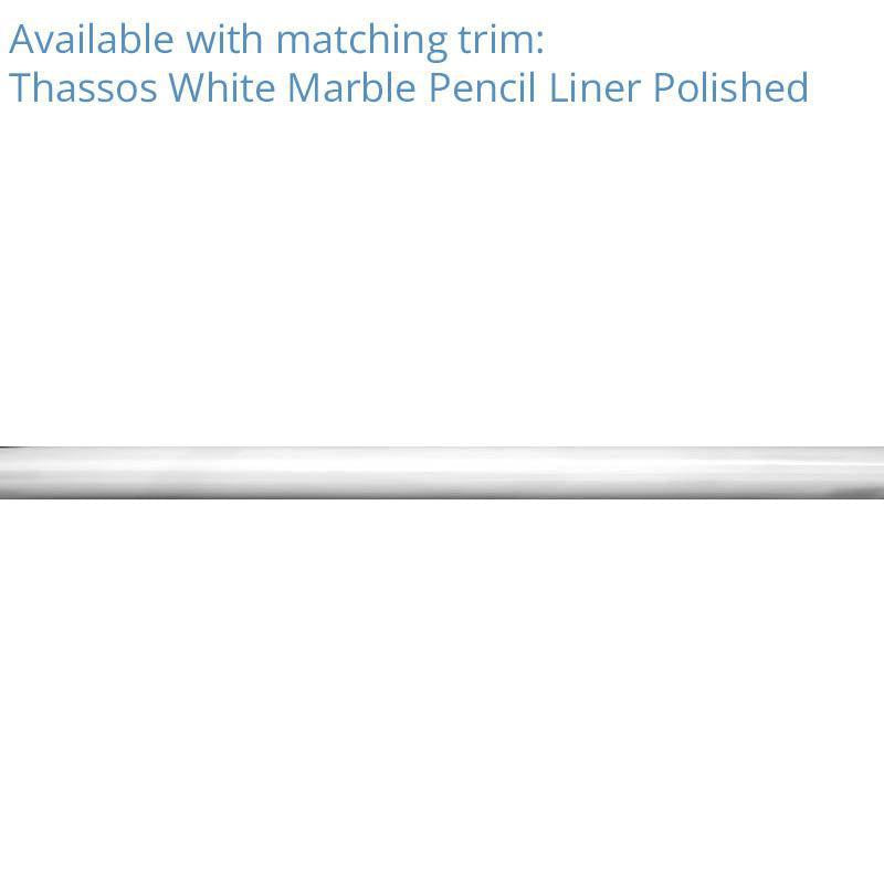 Thassos White 3X6 Polished Marble Tile