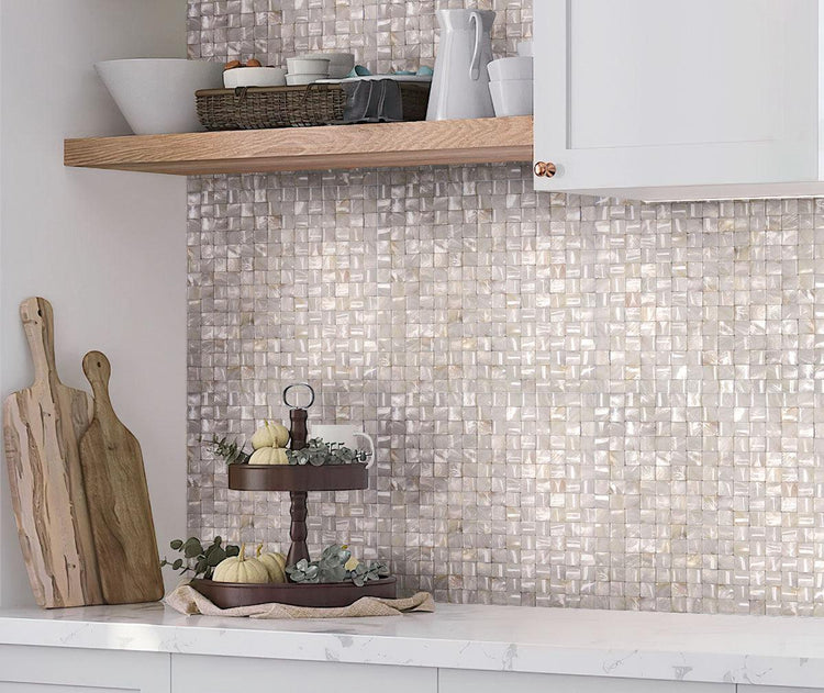 Pilllow Texture Mother Of Pearl Mosaic Tile