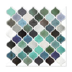 Moroccan Green Arabesque Vinyl Peel and Stick Tile | Tile Club