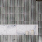 Tira Blue Ceramic Ribbon Tile | Tile Club