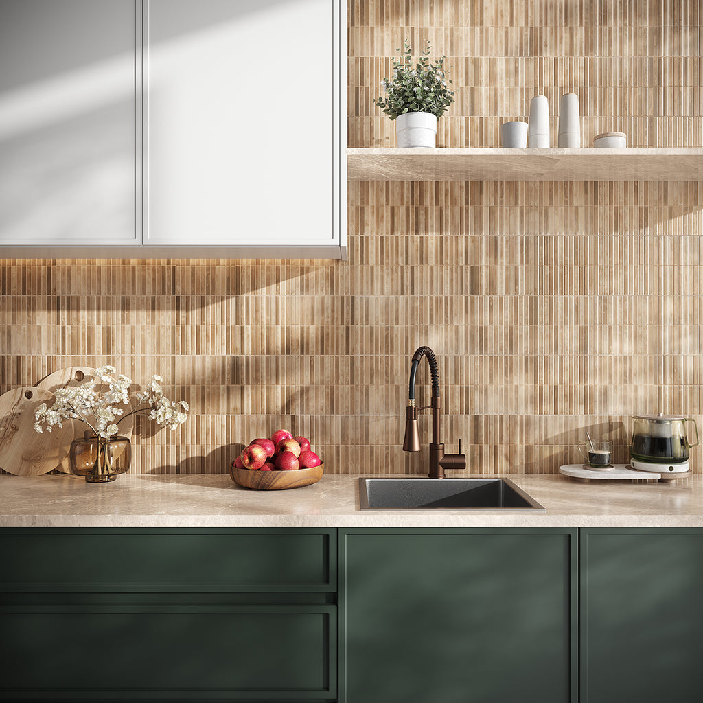 Tira Chocolate Ceramic Ribbon Tile | Tile Club