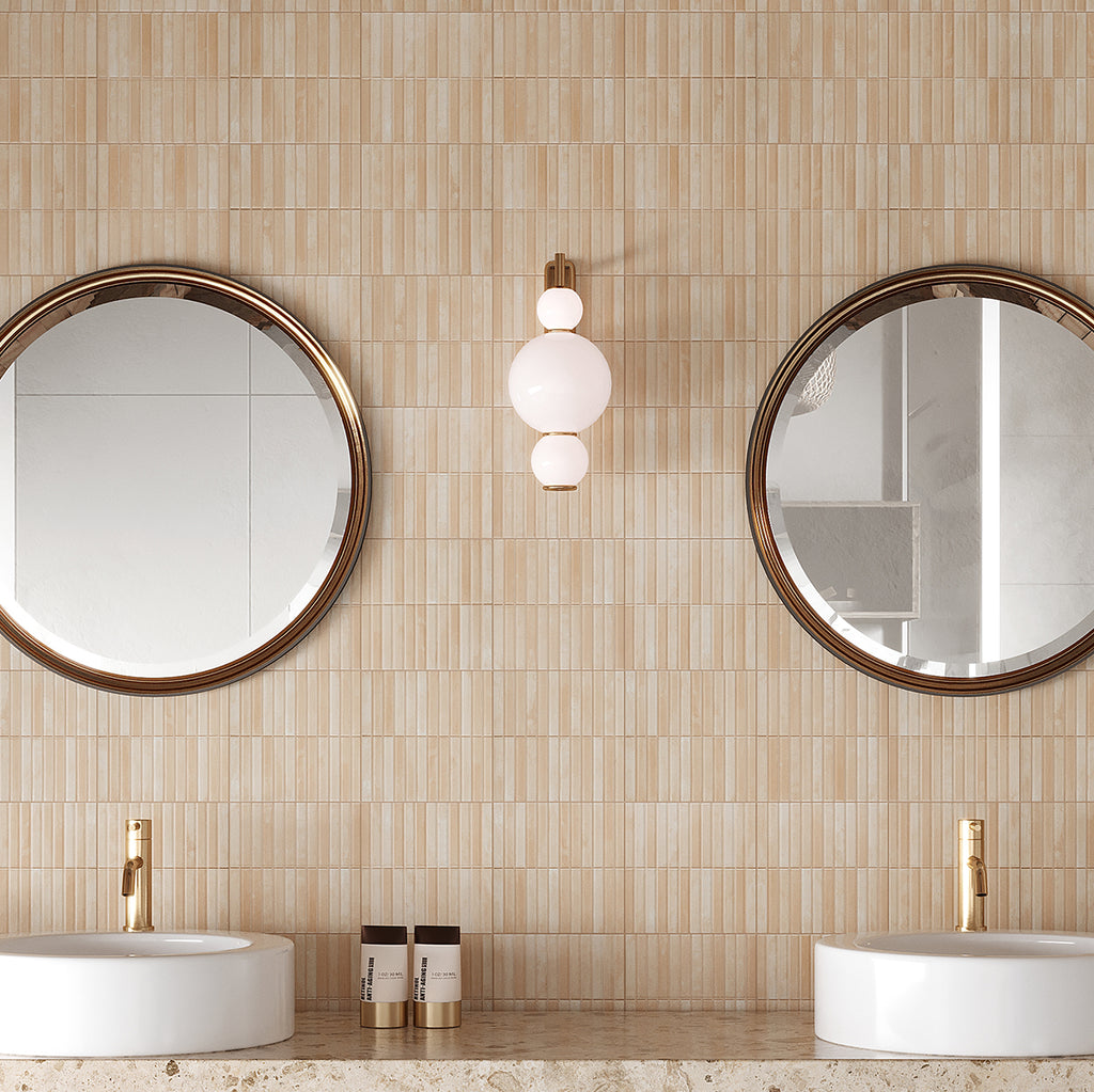 Tira Dune Sand Ceramic Ribbon Tile | Tile Club