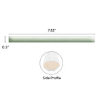 Tira Mint Ceramic Pencil Tile Trim