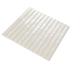 Tira White Ceramic Ribbon Tile | Tile Club