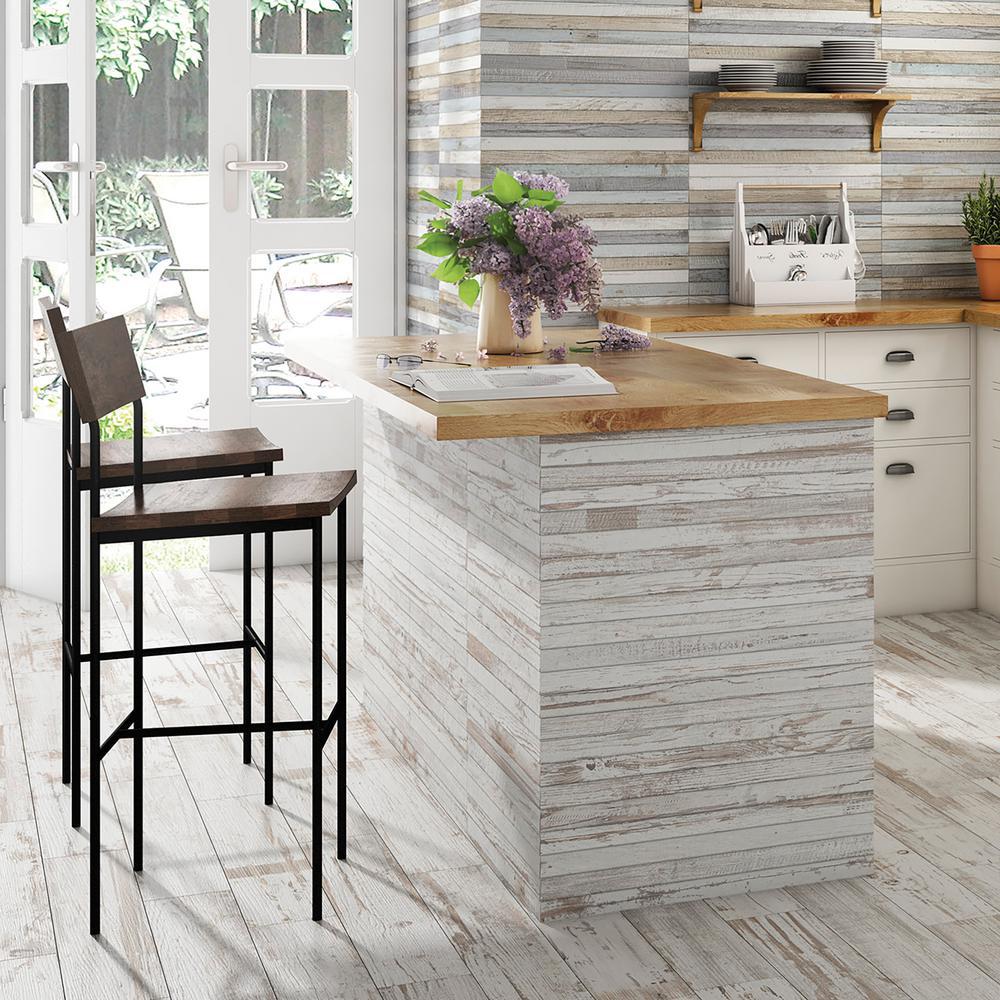 Tribeca Blanco Wood Look Rustic Floor Tile with a Whitewashed Finish