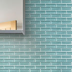 Turquoise Glass Brick Tile | Tile Club