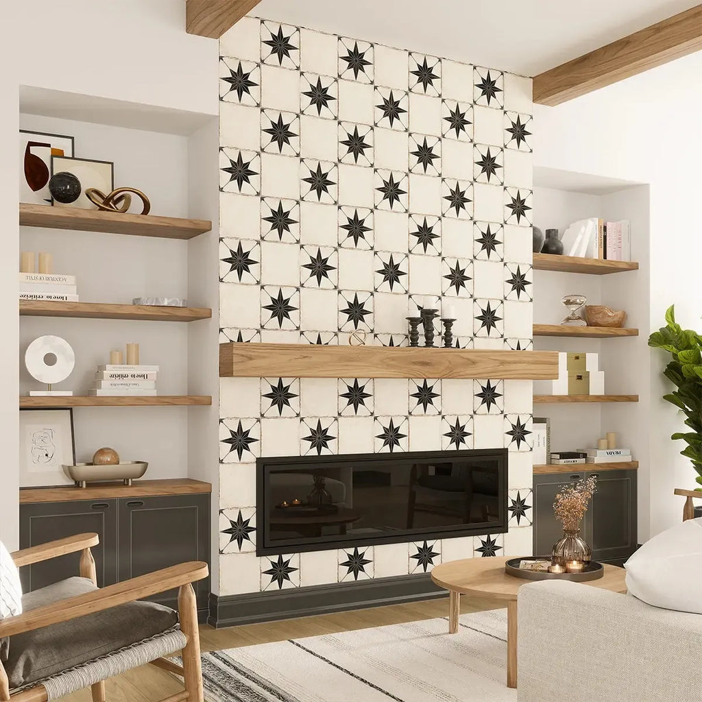 Ursa White Square 7.87x7.87 Porcelain Tile | Tile Club