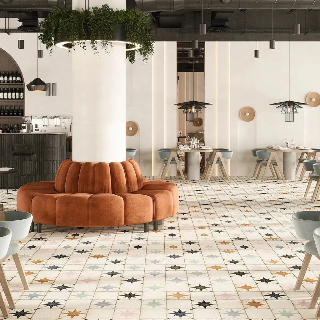 Ursa White Square 7.87x7.87 Porcelain Tile | Tile Club