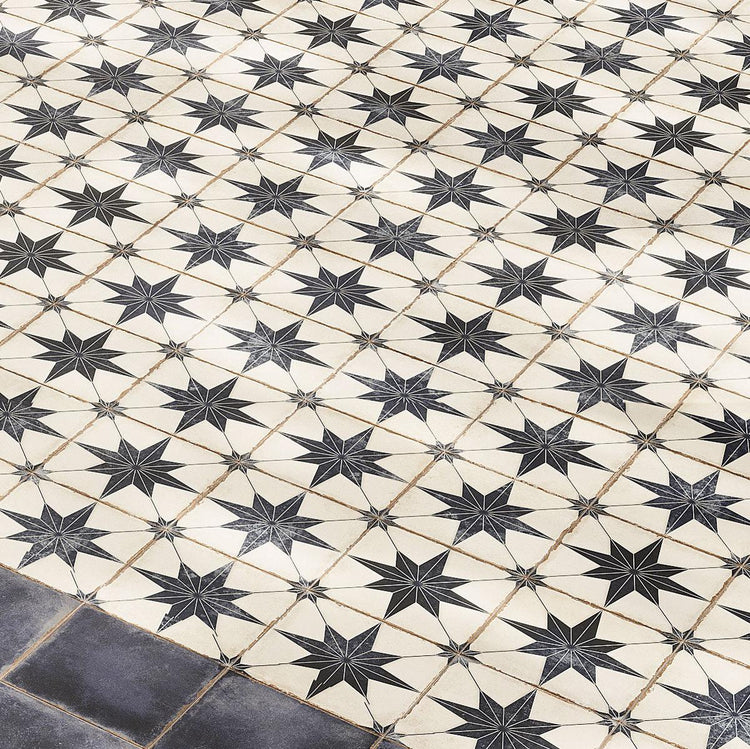 Ursa Navy Star 7.87 x 7.87 Porcelain Tile | Tile Club
