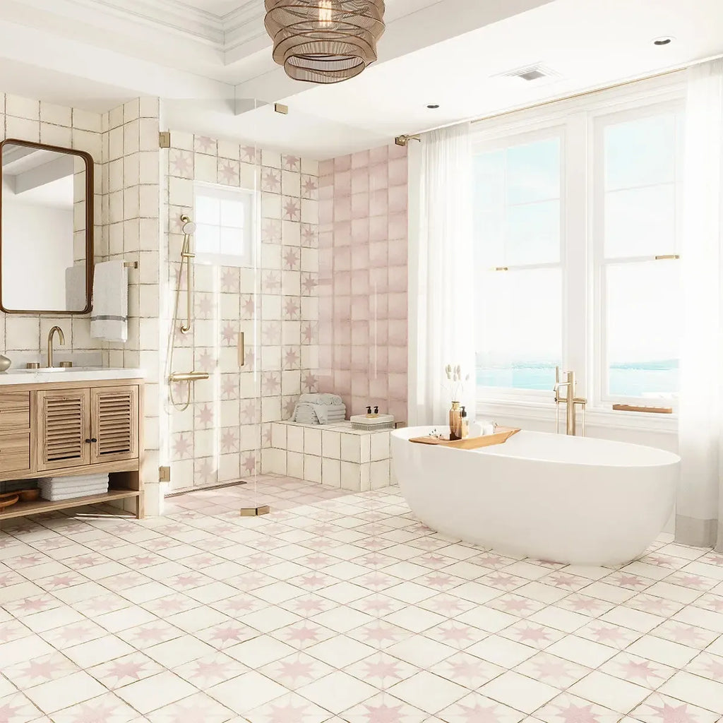 Ursa White Square 7.87x7.87 Porcelain Tile | Tile Club