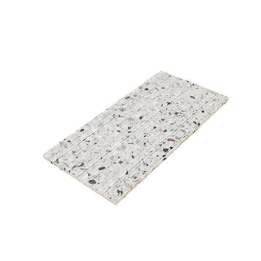 Valmarano Gray Textured Terrazzo Tile 12" x 24" | Tile Club