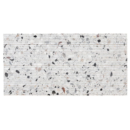 Valmarano Gray Textured Terrazzo Tile 12" x 24" | Tile Club