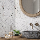 Valmarano Gray Textured Terrazzo Tile 12" x 24" | Tile Club