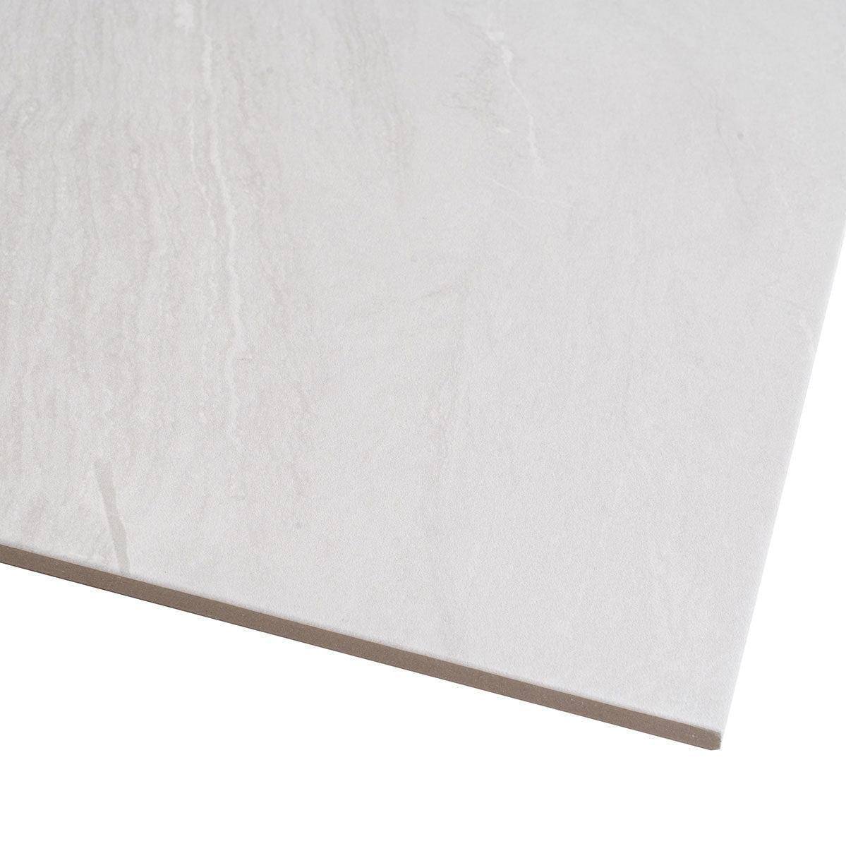 Varana Blanco Stone Look White Porcelain Tile | Tile Club