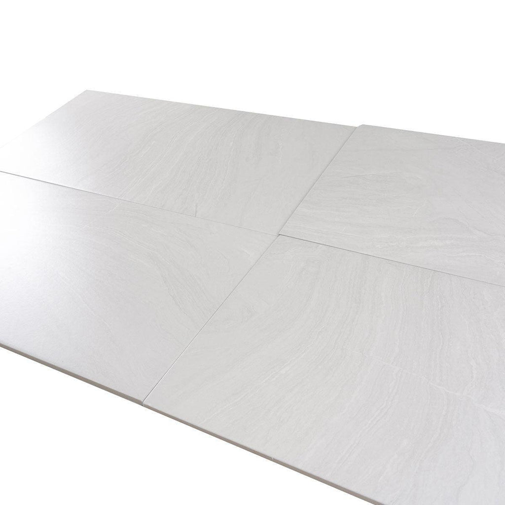 Varana Blanco Stone Look White Porcelain Tile | Tile Club