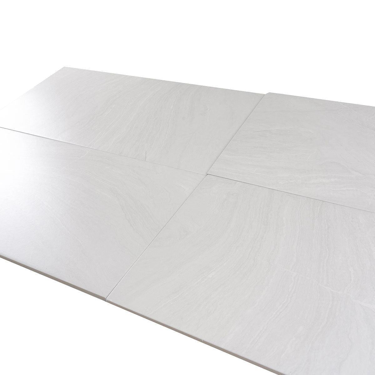 Varana Blanco Stone Look White Porcelain Tile | Tile Club