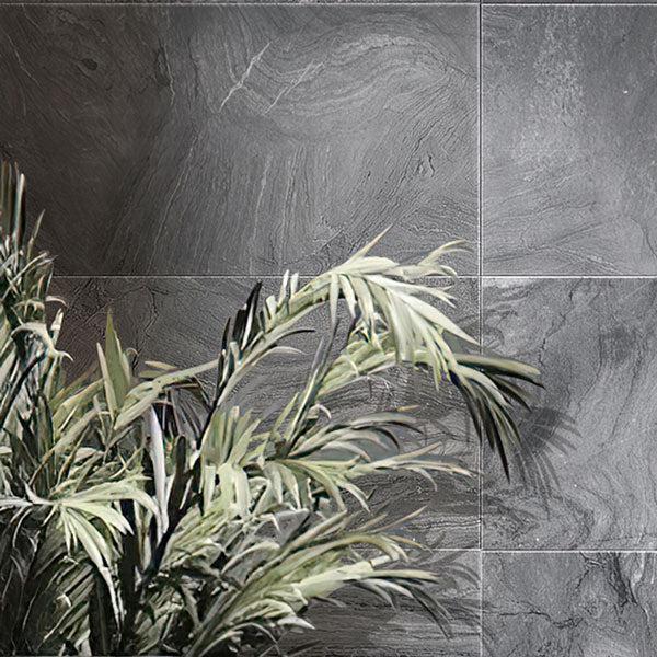 Varana Morengo Stone Look Black Porcelain Tile | Tile Club