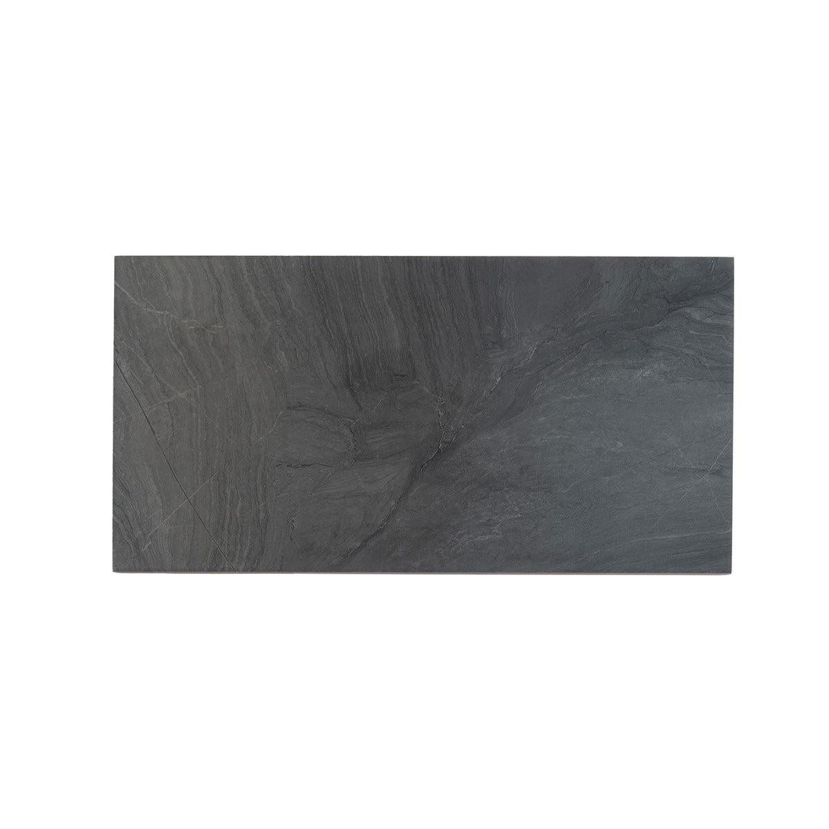Varana Morengo Stone Look Black Porcelain Tile | Tile Club