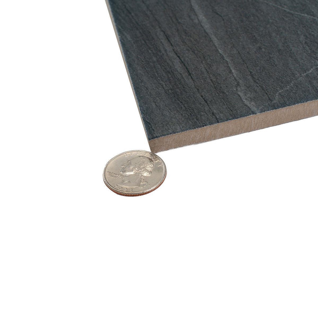 Varana Morengo Stone Look Black Porcelain Tile | Tile Club