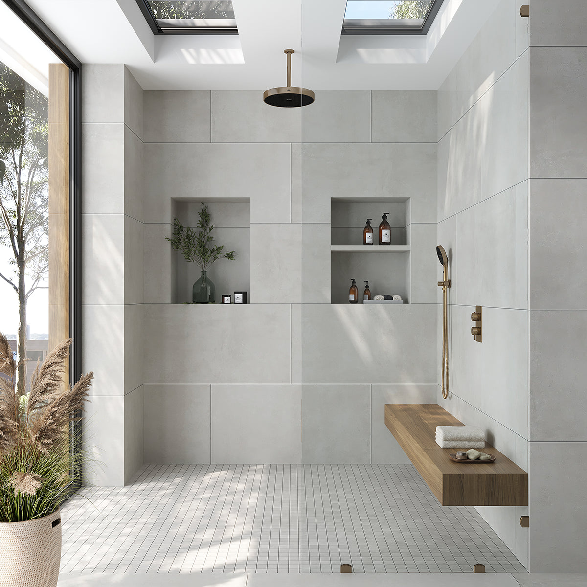 Velo Gray Porcelain Tile 24x48 | Tile Club