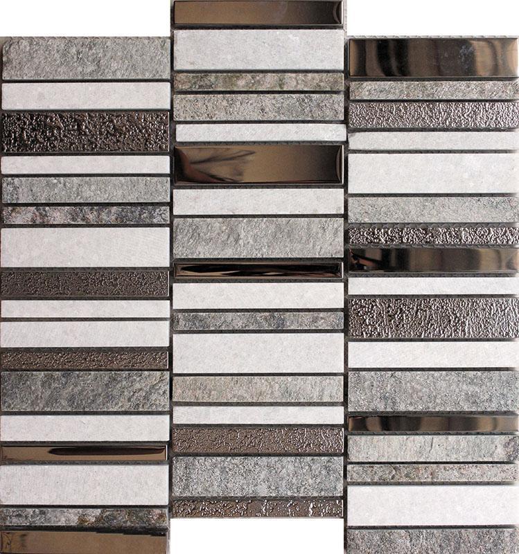 Villa Rapids Quartz and Glass Mosaic Tile