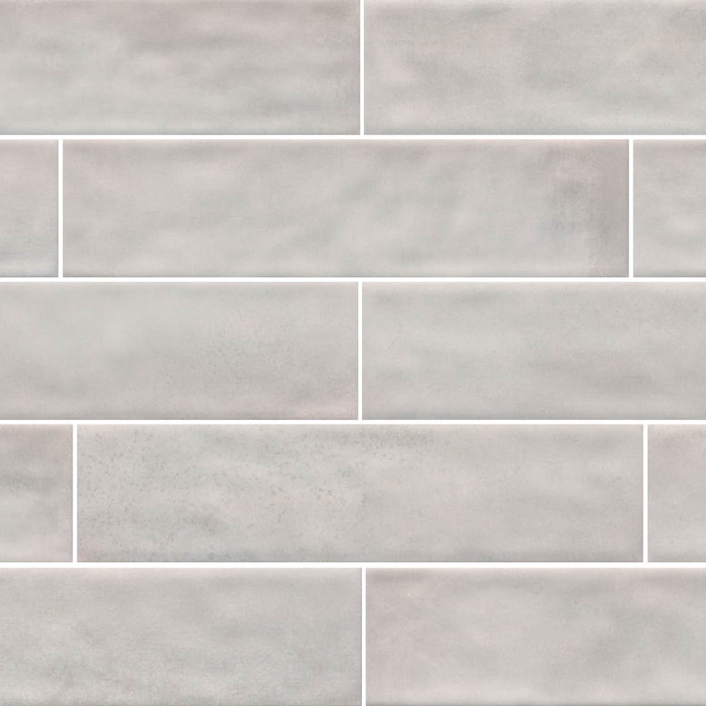 Vinton Gris Gloss Ceramic Subway Tile Sample 4"x16"