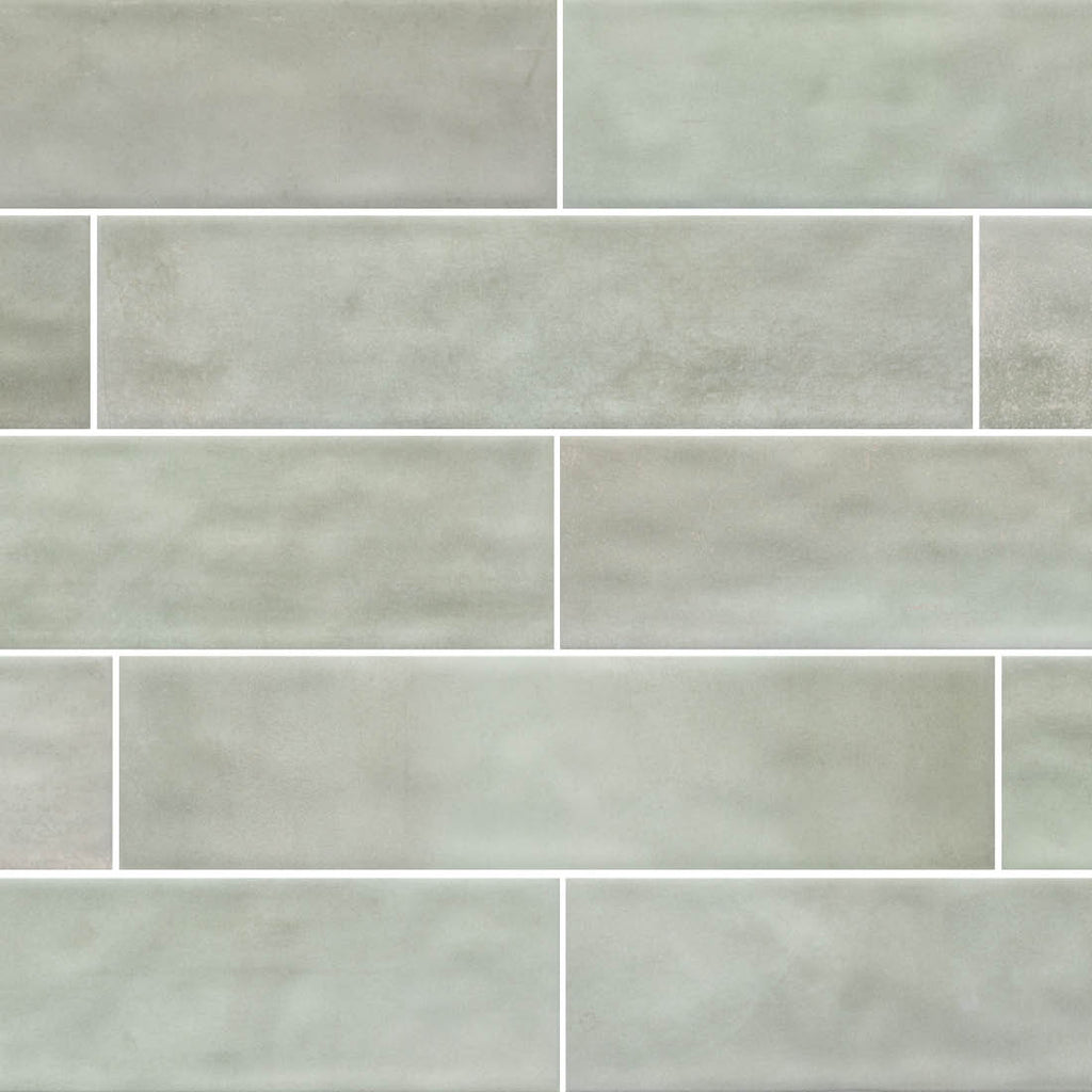 Vinton Hijau Gloss Ceramic Subway Tile Sample 4"x16"