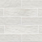 Vinton Off White Gloss Ceramic Subway Tile Sample 4"x16"